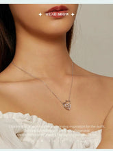 Load image into Gallery viewer, 925 Silver Cat Heart Pendant &amp; Necklace-Furbaby Friends Gifts