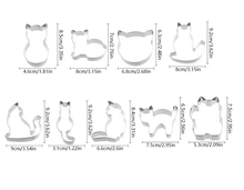 Charger l&#39;image dans la galerie, 9pcs Kitty Cookie Cutter Set-Furbaby Friends Gifts