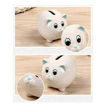 Cargar imagen en el visor de la galería, Adorable Ceramic Cat &#39;Piggy&#39; Bank-Furbaby Friends Gifts