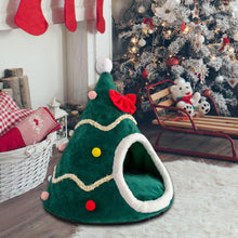 Load image into Gallery viewer, Adorable Velvet Christmas Tree Pet Bed-Furbaby Friends Gifts