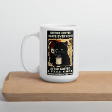 Cargar imagen en el visor de la galería, &#39;And After Coffee...&#39; Ceramic Mug-Furbaby Friends Gifts