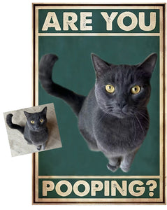Are You Pooping? Customisable Metal Wall Plaques-Furbaby Friends Gifts
