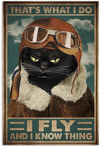 Aviator Kitty Plaques-Furbaby Friends Gifts