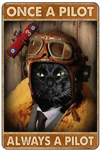 Charger l&#39;image dans la galerie, Aviator Kitty Plaques-Furbaby Friends Gifts