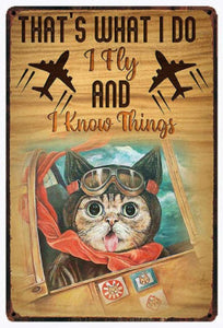 Aviator Kitty Plaques-Furbaby Friends Gifts