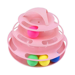 Ball and Track Tower Kitty Ball Game-Furbaby Friends Gifts