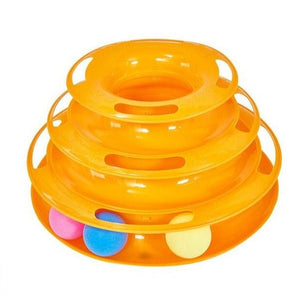 Ball and Track Tower Kitty Ball Game-Furbaby Friends Gifts
