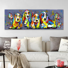 Charger l&#39;image dans la galerie, Basset Puppies Canvas Oil Print-Furbaby Friends Gifts