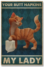Charger l&#39;image dans la galerie, Bathroom Kitty Plaques-Furbaby Friends Gifts