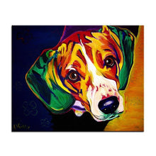 Cargar imagen en el visor de la galería, Beagle Canvas Oil Print-Furbaby Friends Gifts