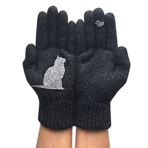 Beautiful, Cashmere-Soft Kitty Gloves-Furbaby Friends Gifts