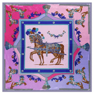 Beautiful Equestrian Print Silky Scarves-Furbaby Friends Gifts