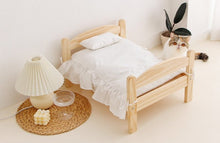 Cargar imagen en el visor de la galería, Beautiful Hand Carved Wooden Cat Bed-Furbaby Friends Gifts