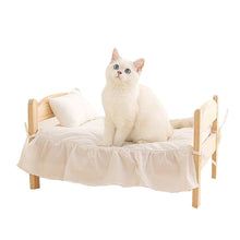 Afbeelding in Gallery-weergave laden, Beautiful Hand Carved Wooden Cat Bed-Furbaby Friends Gifts