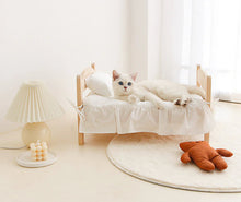 Charger l&#39;image dans la galerie, Beautiful Hand Carved Wooden Cat Bed-Furbaby Friends Gifts