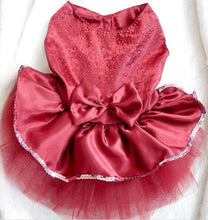 Load image into Gallery viewer, Beautiful Satin Pet Party Dress-Furbaby Friends Gifts