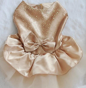 Beautiful Satin Pet Party Dress-Furbaby Friends Gifts