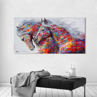 'Best Friends' Canvas Oil Print-Furbaby Friends Gifts