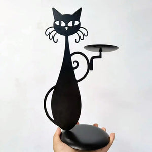 Black Cat Candle Holder-Furbaby Friends Gifts