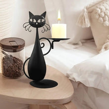 Load image into Gallery viewer, Black Cat Candle Holder-Furbaby Friends Gifts