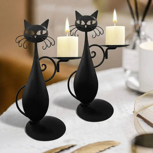 Black Cat Candle Holder-Furbaby Friends Gifts