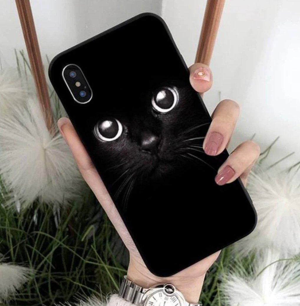 Black Cat Eyes iPhone Case Black Cat Eyes iPhone Case