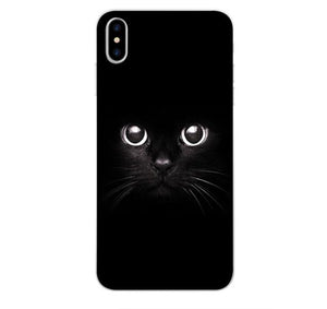 Black Cat Eyes iPhone Case-Furbaby Friends Gifts