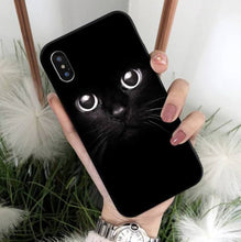 Cargar imagen en el visor de la galería, Black Cat Eyes iPhone Case-Furbaby Friends Gifts