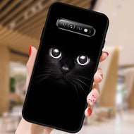 Black Cat Eyes Samsung Phone Case-Furbaby Friends Gifts