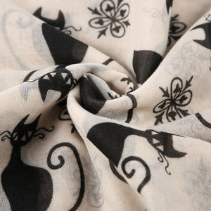 Black Cat Floaty Scarf-Furbaby Friends Gifts