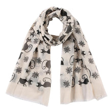 Load image into Gallery viewer, Black Cat Floaty Scarf-Furbaby Friends Gifts