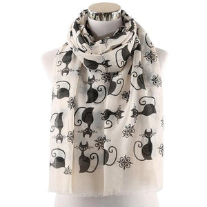 Black Cat Floaty Scarf-Furbaby Friends Gifts