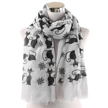 Charger l&#39;image dans la galerie, Black Cat Floaty Scarf-Furbaby Friends Gifts
