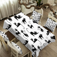 Load image into Gallery viewer, Black Cats Waterproof Tablecloth-Furbaby Friends Gifts