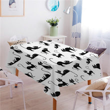 Cargar imagen en el visor de la galería, Black Cats Waterproof Tablecloth-Furbaby Friends Gifts