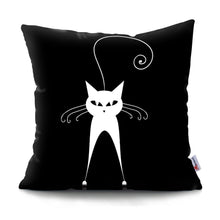 Carregar imagem no visualizador da galeria, Black &amp; White Kitty Cushions-Furbaby Friends Gifts