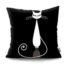 Afbeelding in Gallery-weergave laden, Black &amp; White Kitty Cushions-Furbaby Friends Gifts