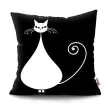 Load image into Gallery viewer, Black &amp; White Kitty Cushions-Furbaby Friends Gifts
