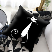 Laden Sie das Bild in den Galerie-Viewer, Black &amp; White Kitty Cushions-Furbaby Friends Gifts