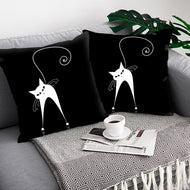 Black & White Kitty Cushions-Furbaby Friends Gifts