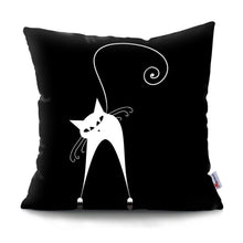 Load image into Gallery viewer, Black &amp; White Kitty Cushions-Furbaby Friends Gifts