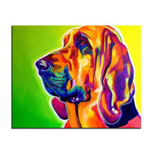 Laden Sie das Bild in den Galerie-Viewer, Bloodhound Canvas Oil Print-Furbaby Friends Gifts