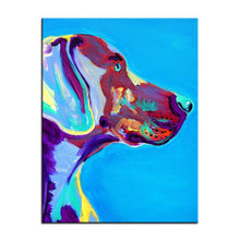 Load image into Gallery viewer, Blue Weimaraner Canvas Oil Print-Furbaby Friends Gifts