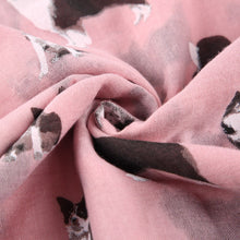 Afbeelding in Gallery-weergave laden, Border Collie Print Chiffon Scarf-Furbaby Friends Gifts
