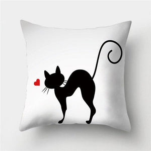 Cartoon Cat Cushion Covers-Furbaby Friends Gifts