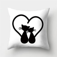 Cartoon Cat Cushion Covers-Furbaby Friends Gifts