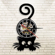 Carregar imagem no visualizador da galeria, Cartoon Kitty Wall Clock: &#39;I&#39;m Here!&#39;-Furbaby Friends Gifts