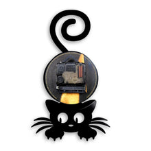 Laden Sie das Bild in den Galerie-Viewer, Cartoon Kitty Wall Clock: &#39;I&#39;m Here!&#39;-Furbaby Friends Gifts