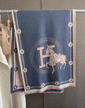 Charger l&#39;image dans la galerie, Cashmere Equestrian Print Pashmina Scarves-Furbaby Friends Gifts