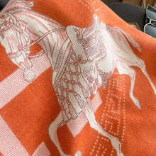 Load image into Gallery viewer, Cashmere Equestrian Print Pashmina Scarves-Furbaby Friends Gifts